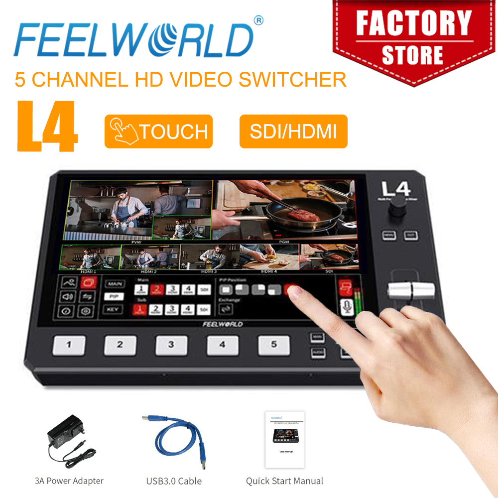 Hdmi Cable - FEELWORLD L4 10.1 inç çoklu kamera