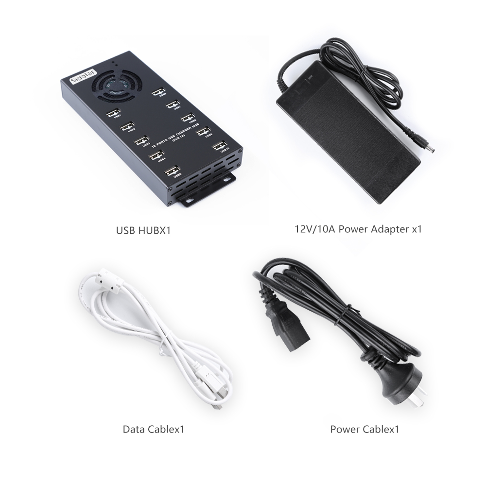 Usb Hub - 10 Portlu Hızlı Şarj USB Hub'ı