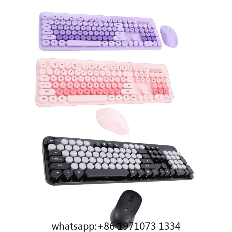 Laptop Mouse - Kablosuz Klavye Kablosuz Sevimli Klavye ve