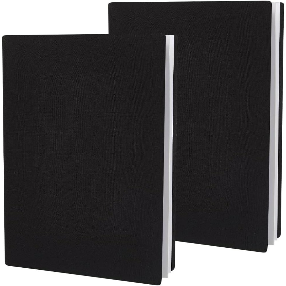 Laptop Sleeve - 2 Adet Elastik Kitap Kılıfı Siyah