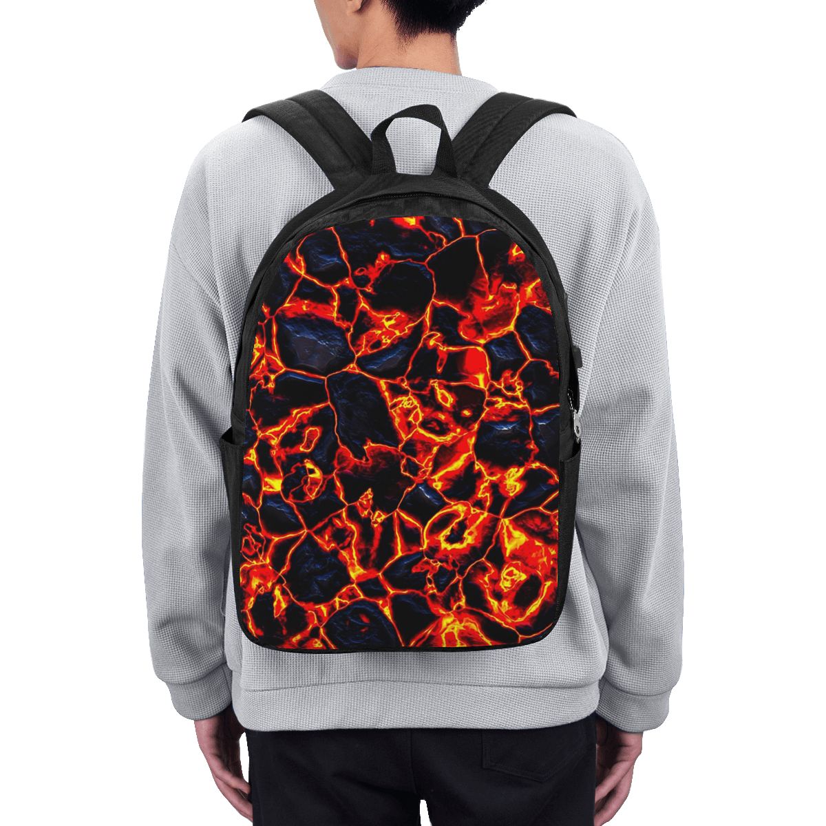 Laptop Bag - Magma Volkan Lav Ateşi Sırt Çantası