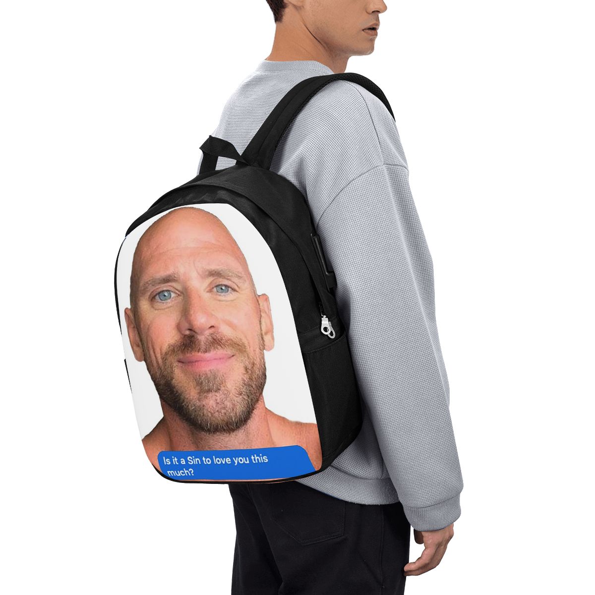 Laptop Bag - Johnny Sins Flirty Text Bubble Sırt
