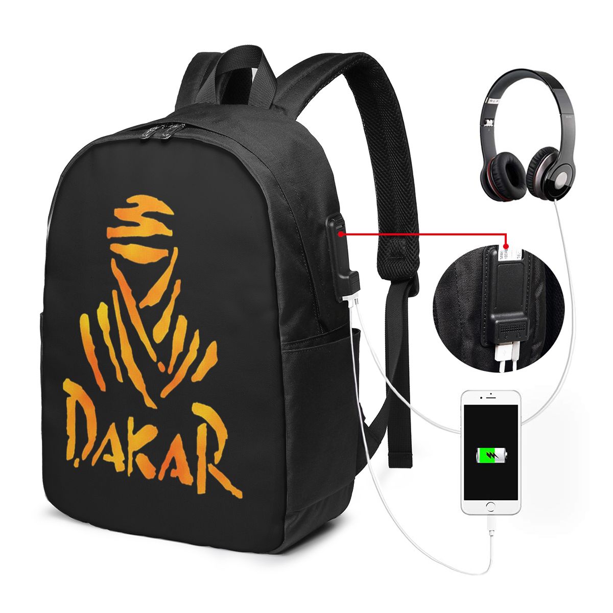 Laptop Bag - Dakar Ralli Motosiklet Sırt Çantası Seyahat
