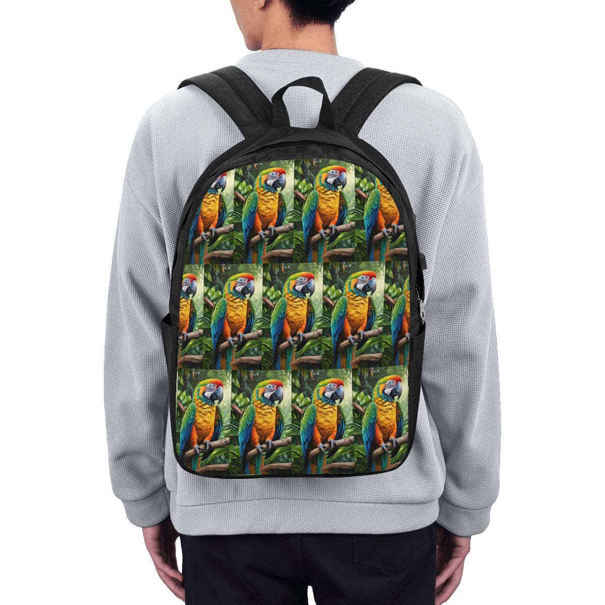 Laptop Bag - Sevimli Amerika Papağanı Papağanlar Sırt Çantası