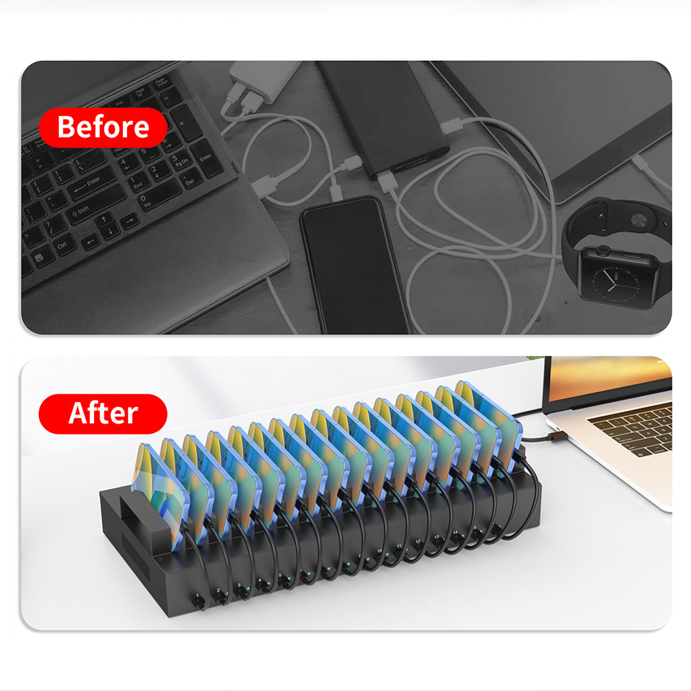 Usb Hub - CA16-165C 16 Portlu Usb Type-c Hub