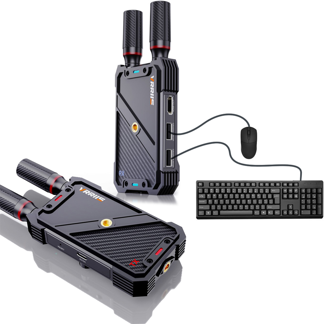Laptop Mouse - VRRIIS WL082K 400m Kablosuz HDMI KVM