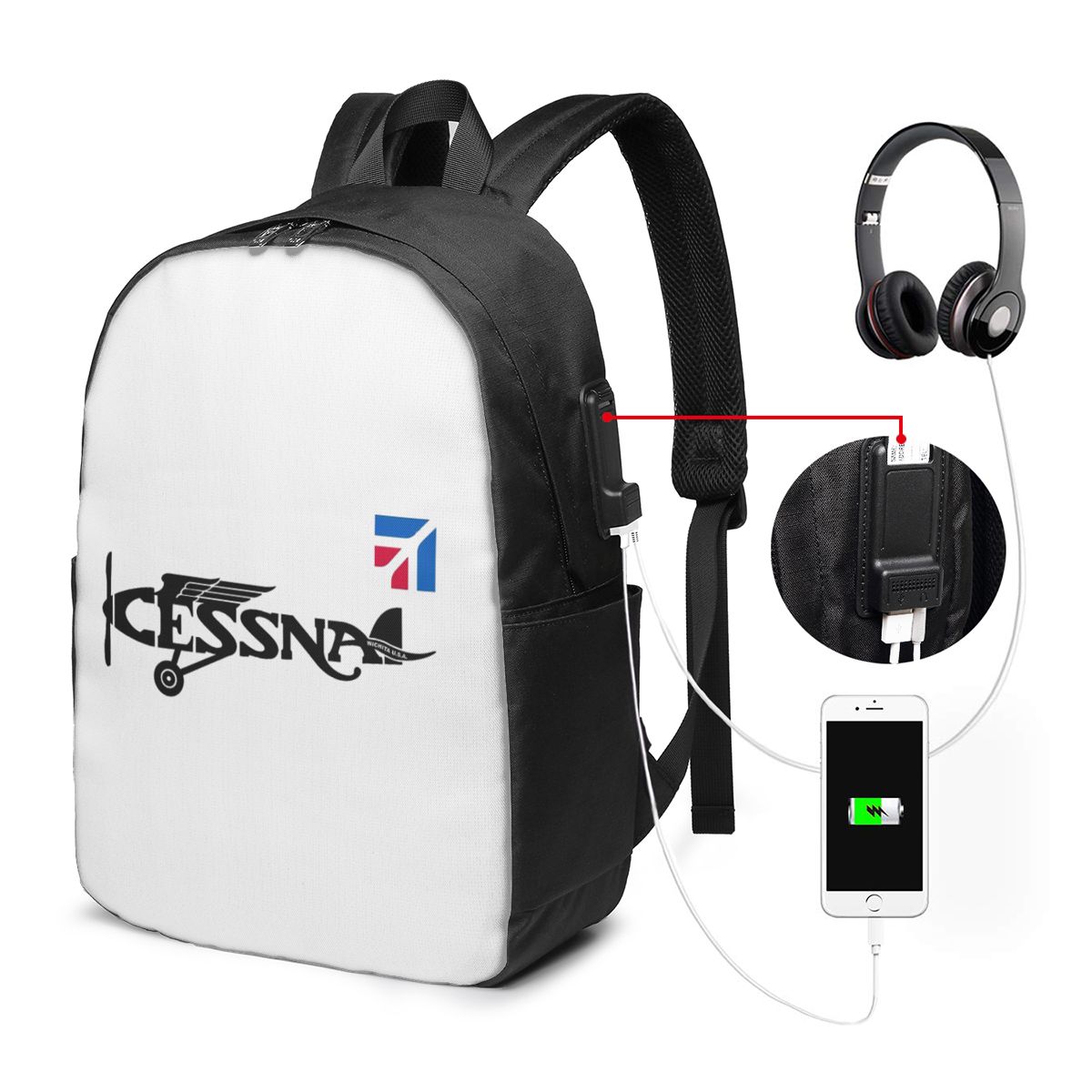 Cessna Logo Sırt Çantası Seyah - Laptop Bag incelemesi ve fiyatı
