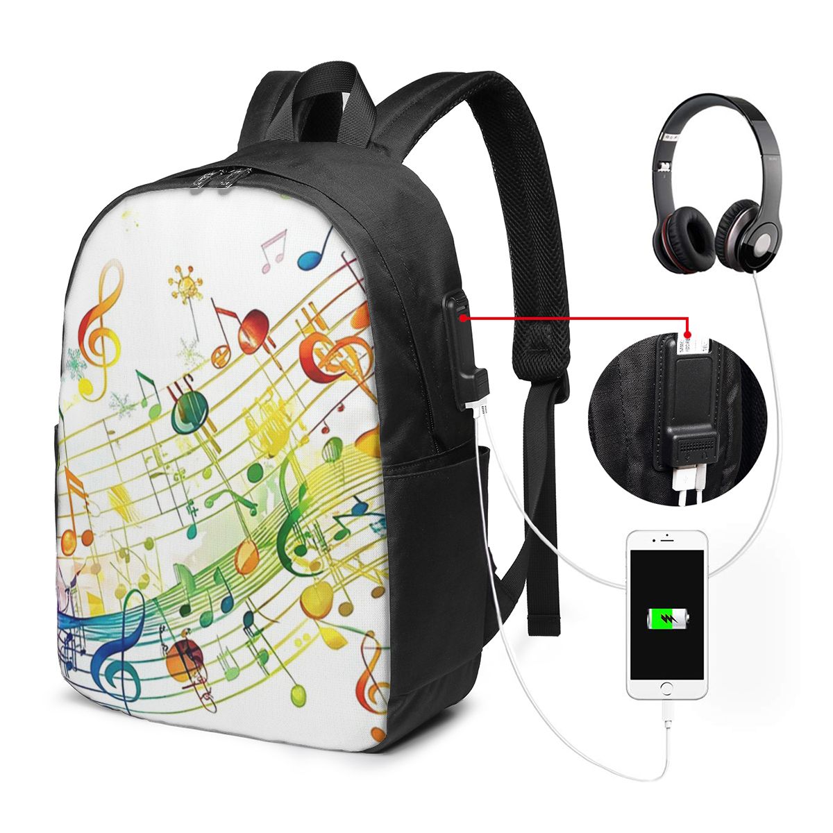 Soyut Piyano Tuşları Müzik Not - Laptop Bag incelemesi ve fiyatı