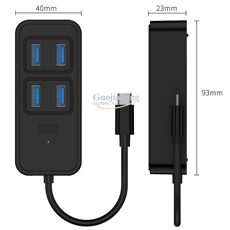 Sınır ötesi USB3.0 hub, USB ar - Usb C Hub incelemesi ve fiyatı