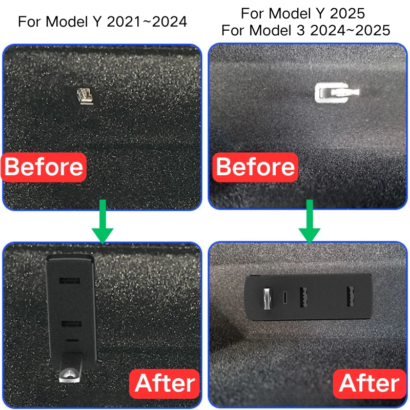Tesla Model 3 2024–2025 Y 2021 - Usb C Hub incelemesi ve fiyatı