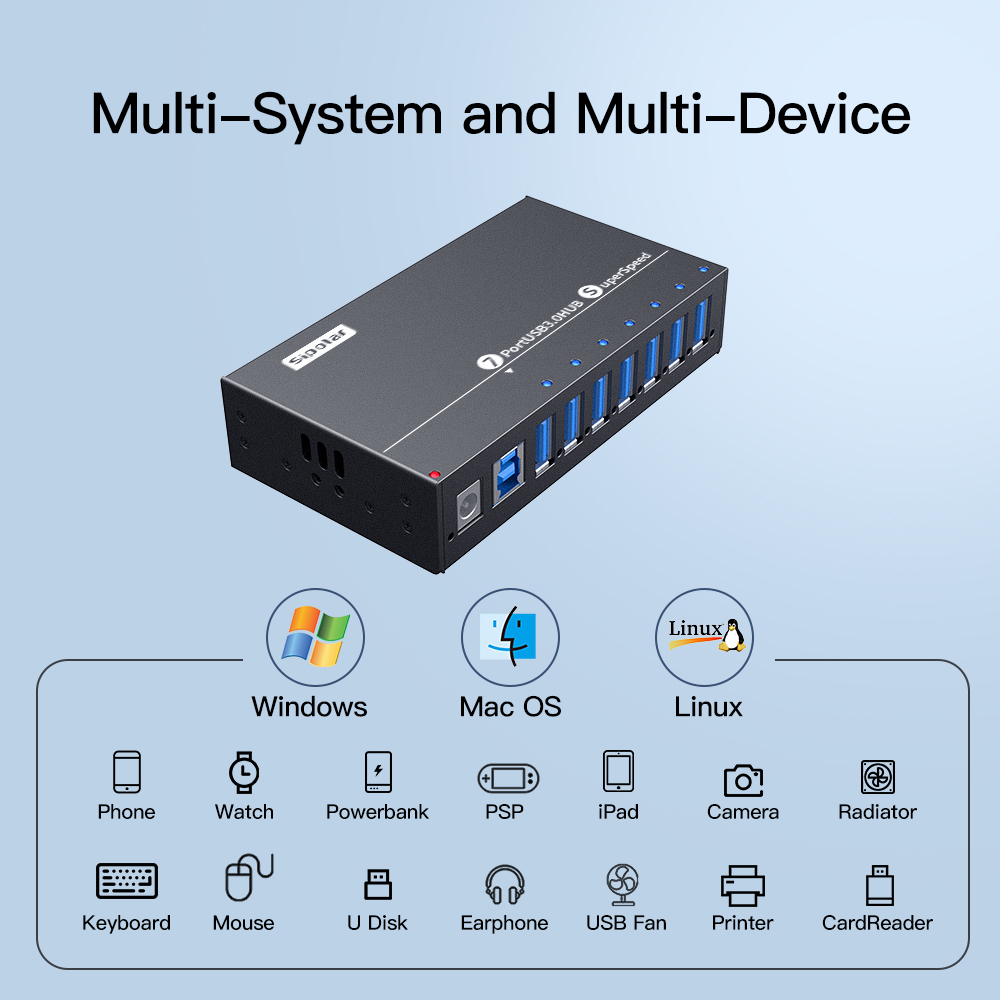 A-173 Endüstriyel 7 Portlu USB - Usb Hub incelemesi ve fiyatı