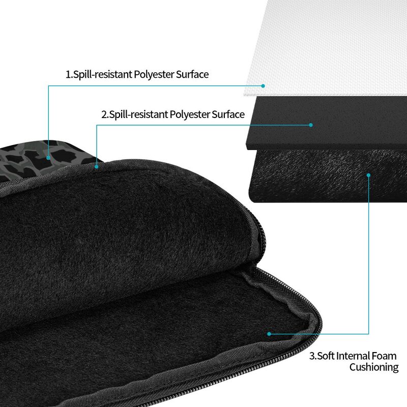 Siyah Leopar Desenli Laptop Ça - Laptop Sleeve incelemesi ve fiyatı
